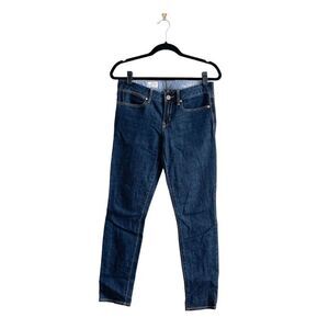 Gap 1969 Womens Low Rise Always Skinny Dark Wash Blue Denim Jeans Size 28